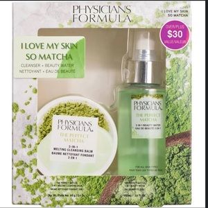 NWT Physicians Formula I Love My Skin So Matcha cleanser and beauty water spray.